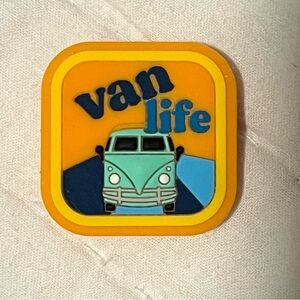 Van Life Croc Charm - Yellow and Blue